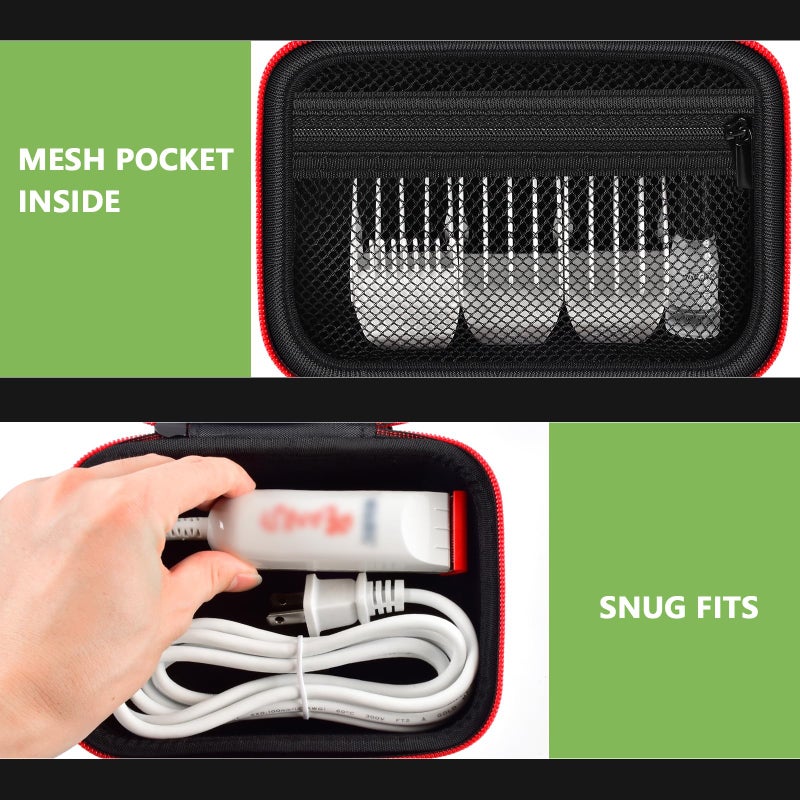 ALKOO Case for Wahl Professional Peanut Classic Clipper/Trimmer #8685, 8655-200, 8081, 8035 and Attachment Clippers Comb Blade Accessories- Black - Image 4